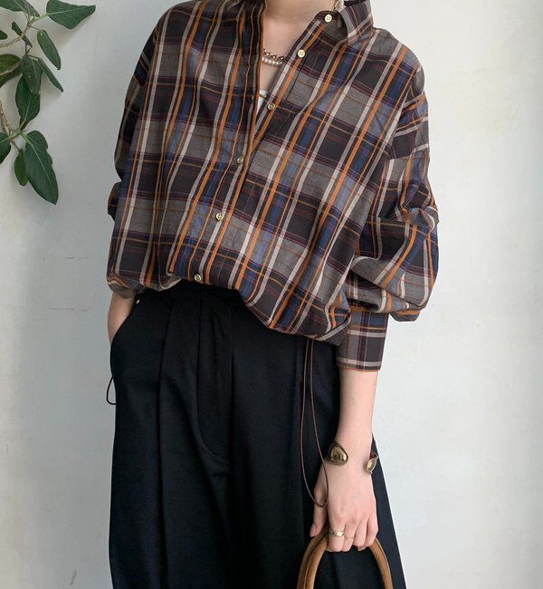  「チェックスピンドルシャツ」|シャツ・ブラウス|