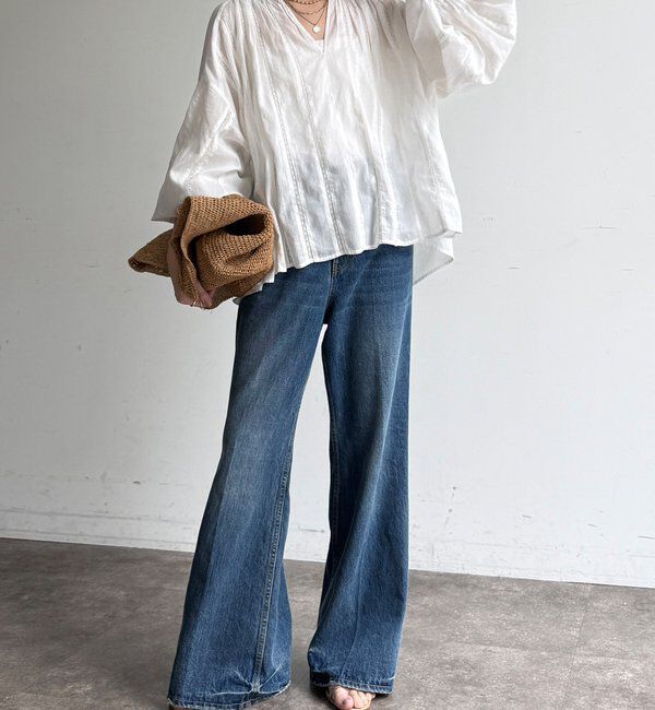  「ルーズフレアデニム」|デニム|
