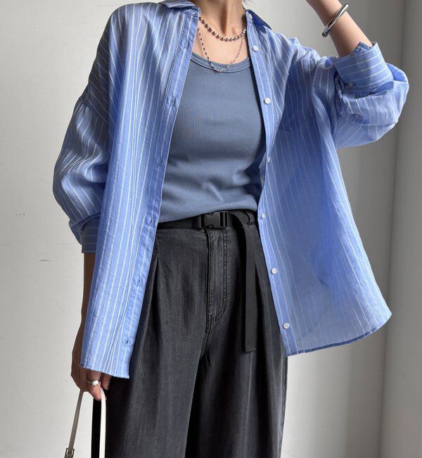  「マルチWAYストライプシャツ」|シャツ・ブラウス|