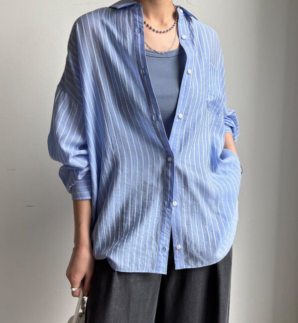  「マルチWAYストライプシャツ」|シャツ・ブラウス|