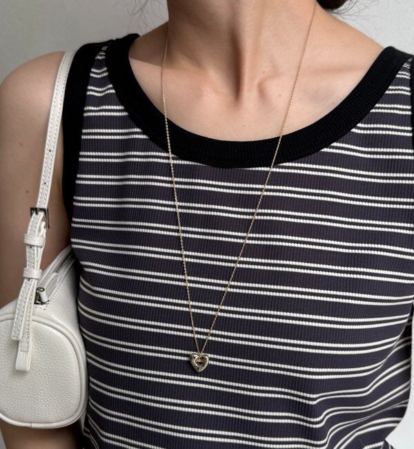  「ハートトップロングネックレス」|ネックレス|