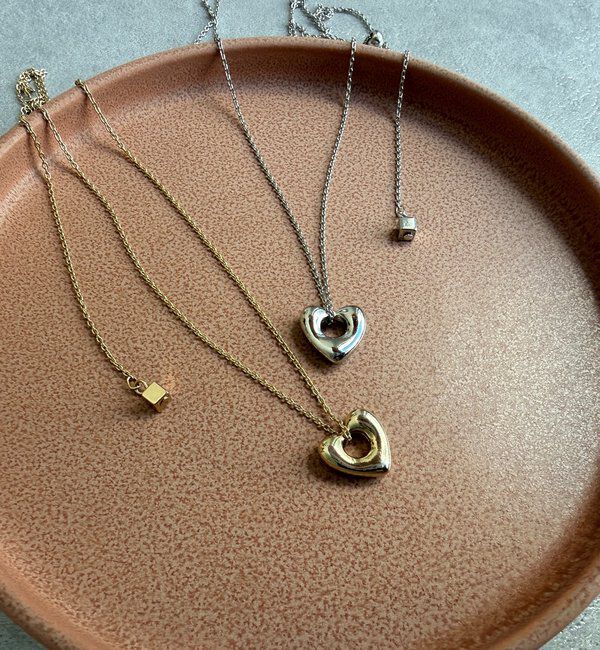  「ハートトップロングネックレス」|ネックレス|