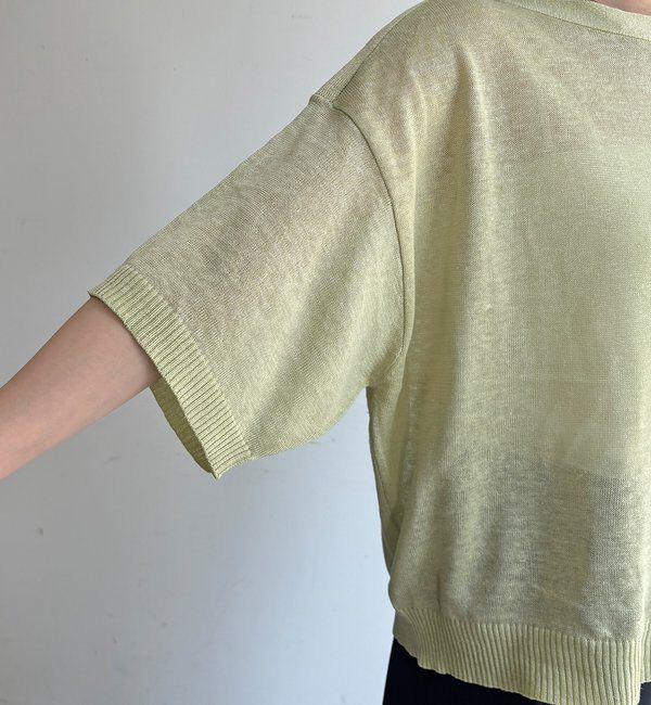  「【WEB限定】ボートネック肩ボタンワイドプルオーバー」|ニット・セーター|