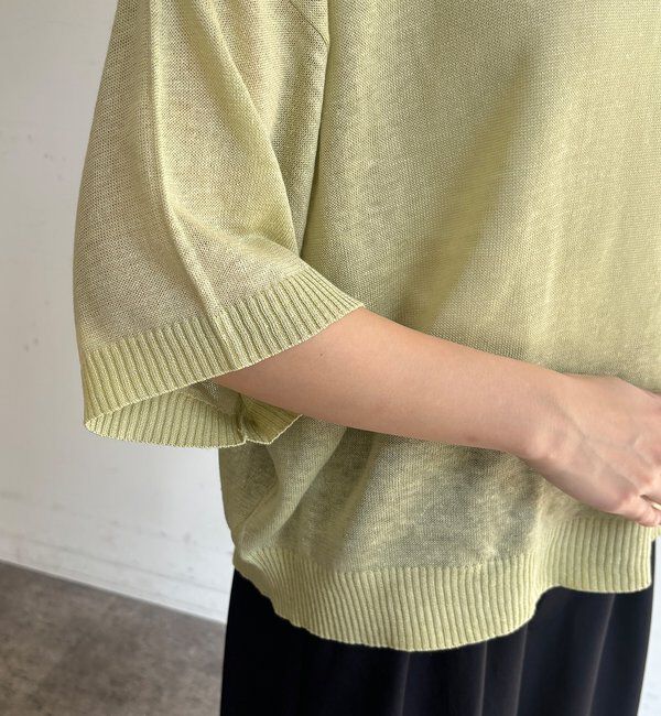  「【WEB限定】ボートネック肩ボタンワイドプルオーバー」|ニット・セーター|