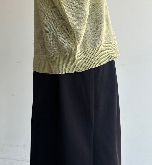  「【WEB限定】ボートネック肩ボタンワイドプルオーバー」|ニット・セーター|