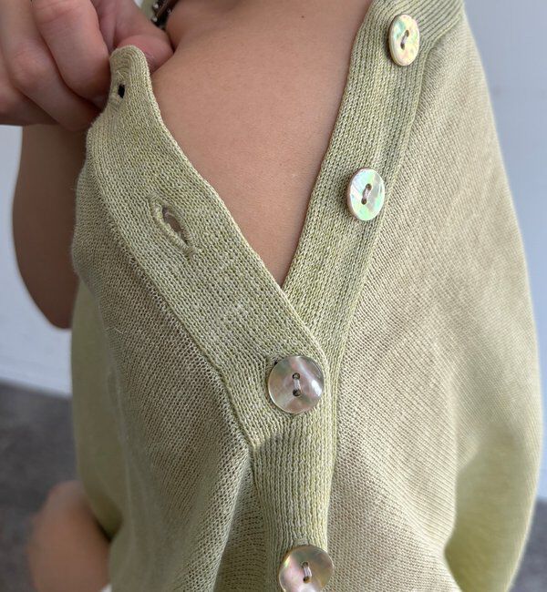  「【WEB限定】ボートネック肩ボタンワイドプルオーバー」|ニット・セーター|