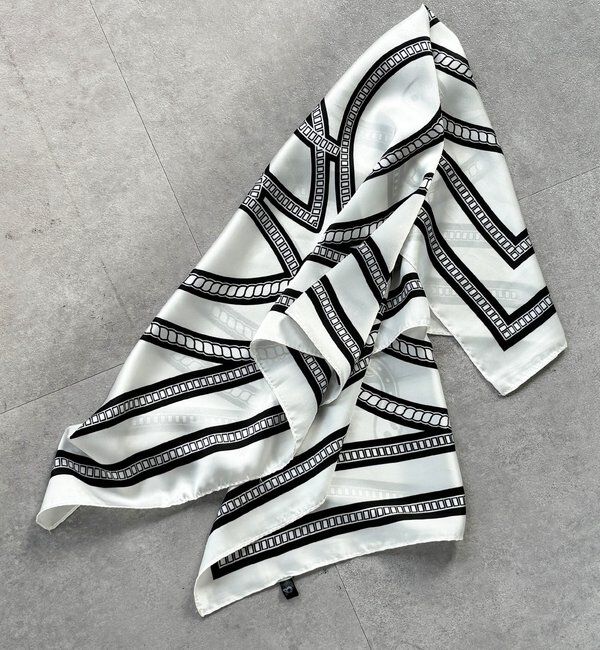  「【WEB限定】チェーン柄スカーフ」|マフラー|