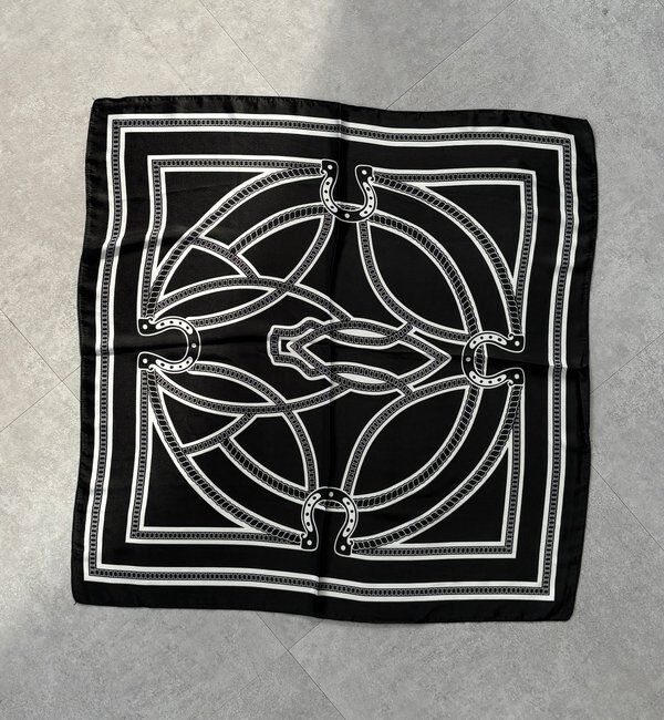  「【WEB限定】チェーン柄スカーフ」|マフラー|