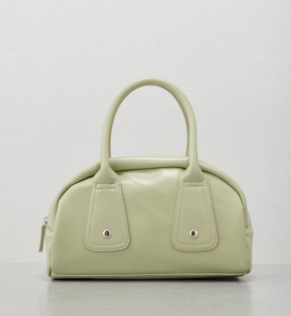  「【500ml ペットボトル収納可】フラップカラーボストンBAG」|トートバッグ|ミント