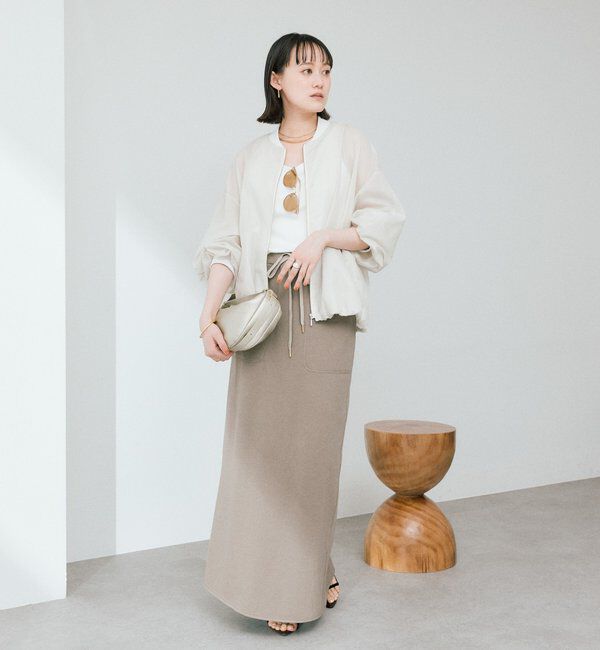  「予約【ほどよい抜け感】グロッシーシアーブルゾン」|ブルゾン・スタジャン|