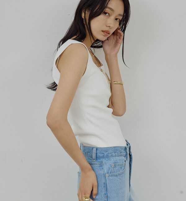  「スクエアネックタンク」|ニット・セーター|