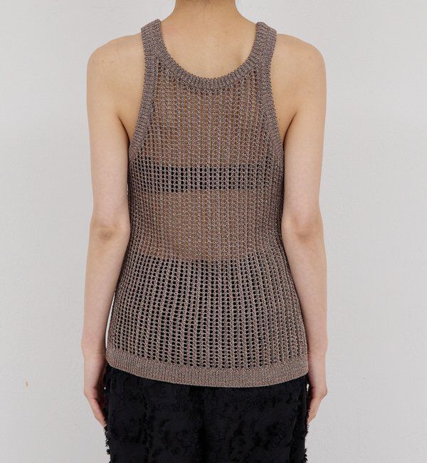  「【手洗い可】メッシュラメアメスリニット」|ニット・セーター|