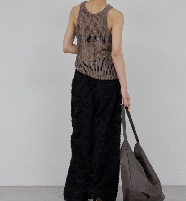  「【手洗い可】メッシュラメアメスリニット」|ニット・セーター|