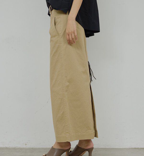  「【CHIKAコラボ】チノストレッチスカート」|スカート|