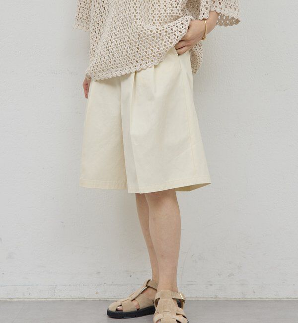  「【HERITANOVUM】ドライギャバハーフパンツ」|チノ|