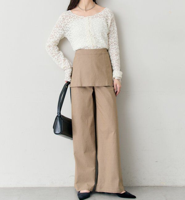  「レイヤードロングパンツ」|チノ|