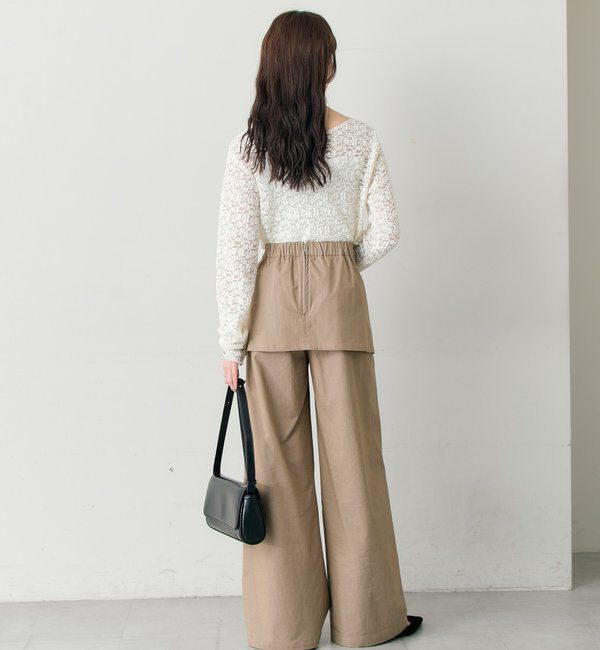  「レイヤードロングパンツ」|チノ|