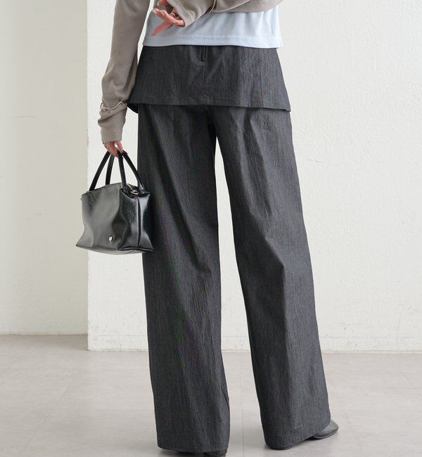  「レイヤードロングパンツ」|チノ|