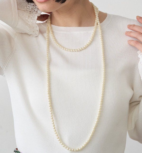  「【GALENA/ガレナ】パールロングネックレス」|ネックレス|