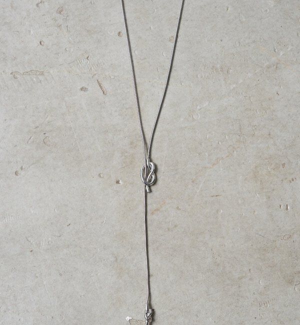  「【GALENA/ガレナ】ノットロングネックレス」|ネックレス|シルバー