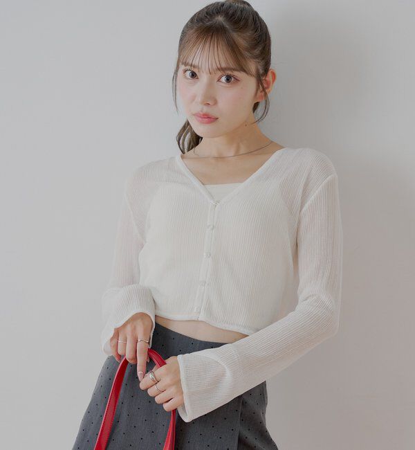  「前後2wayドロストシアーカーディガン」|カーディガン|