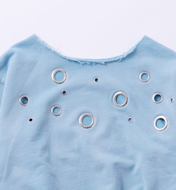  「フロントアイレットオフショルスウェット」|Tシャツ・カットソー|