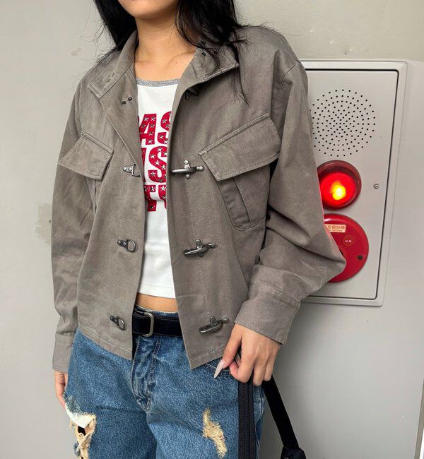  「スタースタッズラグランロゴトップス」|Tシャツ・カットソー|