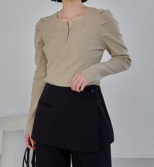  「ホックヘンリーパフニット」|ニット・セーター|