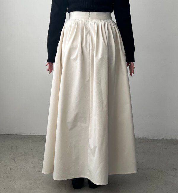  「【低身長サイズあり】タックフレアスカート」|スカート|