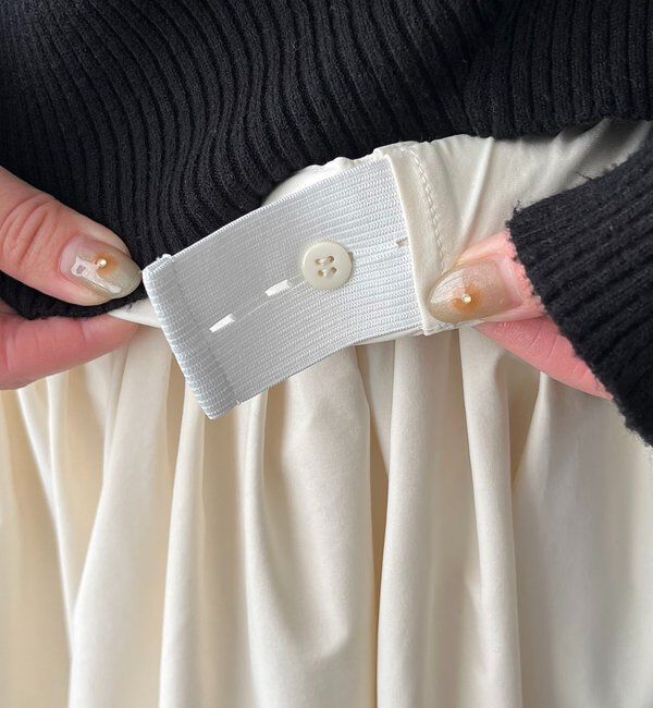  「【低身長サイズあり】タックフレアスカート」|スカート|