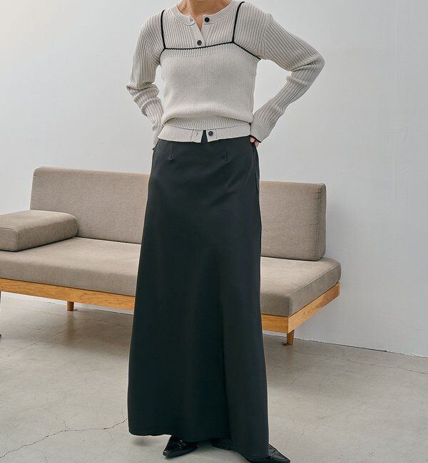  「メランジキャミSETカーディガン」|カーディガン|