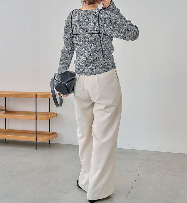  「メランジキャミSETカーディガン」|カーディガン|