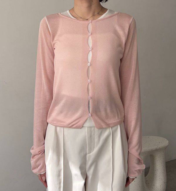  「タンクSETアームラインカーディガン」|カーディガン|