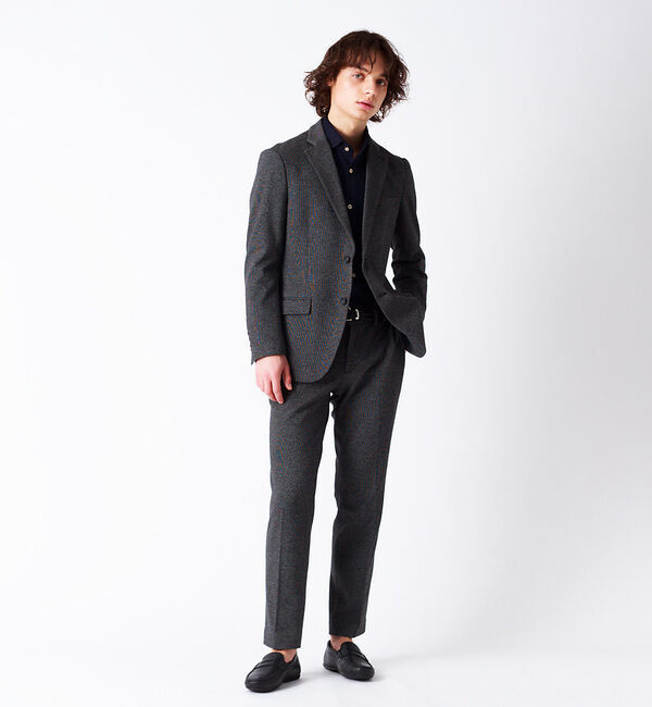 ABAHOUSE「【セットアップ対応】【FLEX】コットンウールポリエステルジャージ パンツ」|スラックス|