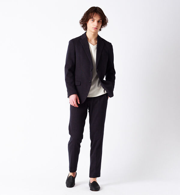 ABAHOUSE「【セットアップ対応】【FLEX】コットンウールポリエステルジャージ パンツ」|スラックス|