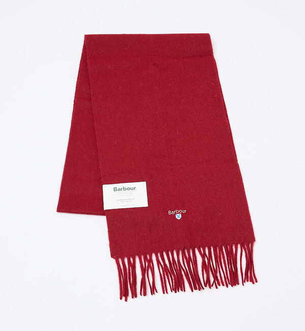 ABAHOUSE「【BARBOUR / バブアー】PLAIN LAMBSWOOL SCARF /」|マフラー|エンジ