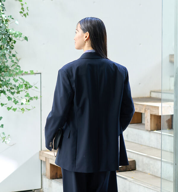 Rouge vif「【セットアップ対応】ビッグシルエットシングルジャケット」|テーラードジャケット|