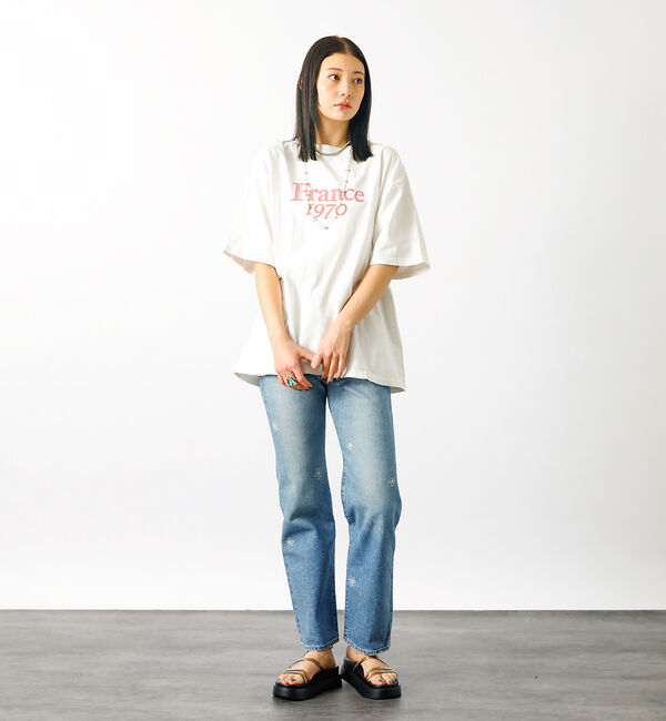 Rouge vif「【REMI RELIEF / レミレリーフ】ロゴTシャツ / SP加工14/天竺」|Tシャツ・カットソー|