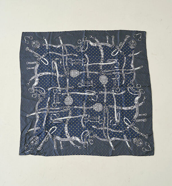 Rouge vif「【manipuri/マニプリ】ドットビット大判シルクスカーフ　88&times;88」|バンダナ・スカーフ|