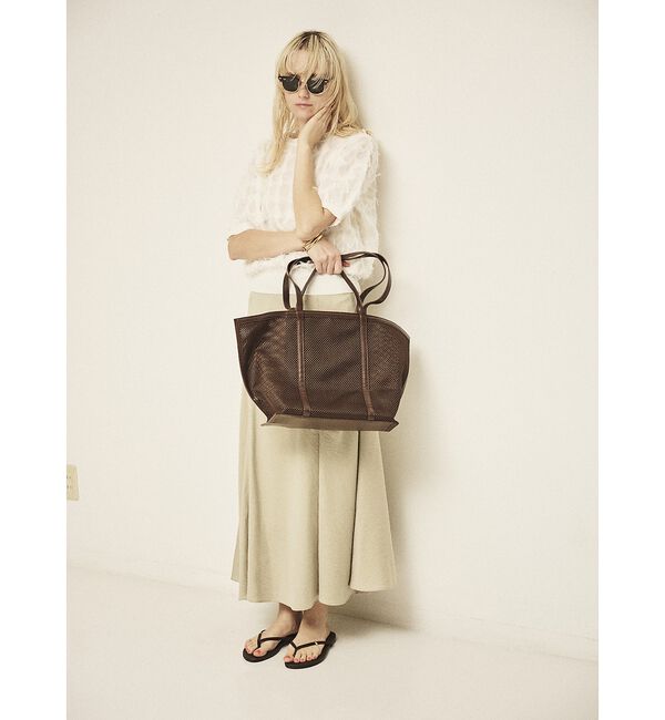 Rouge vif「ドットシアーフリンジニット」|ニット・セーター|