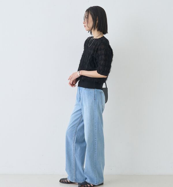 Rouge vif「ドットシアーフリンジニット」|ニット・セーター|