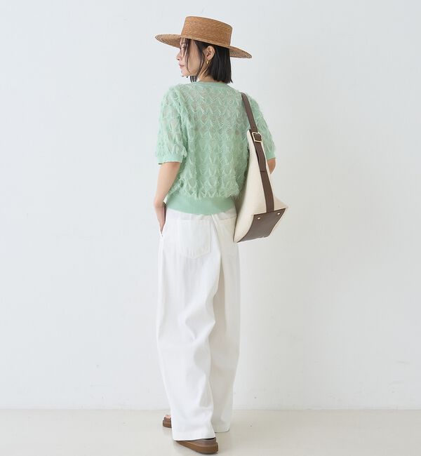 Rouge vif「ドットシアーフリンジニット」|ニット・セーター|