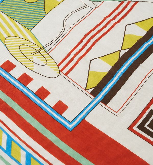 Rouge vif「【manipuri/マニプリ】カクテル コットンシルクストール 120&times;120」|マフラー|