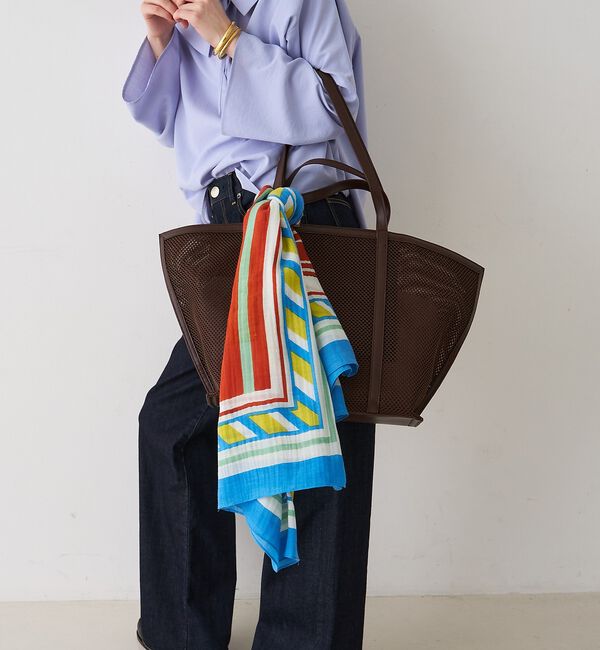 Rouge vif「【manipuri/マニプリ】カクテル コットンシルクストール 120&times;120」|マフラー|