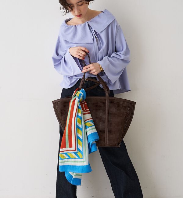 Rouge vif「【manipuri/マニプリ】カクテル コットンシルクストール 120&times;120」|マフラー|