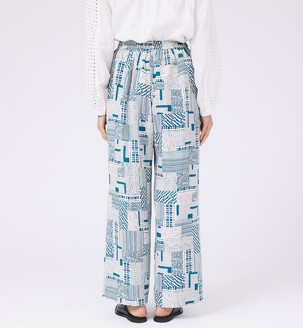 qualite「《セットアップ対応》ジオメパッチワークプリントパンツ」|その他|