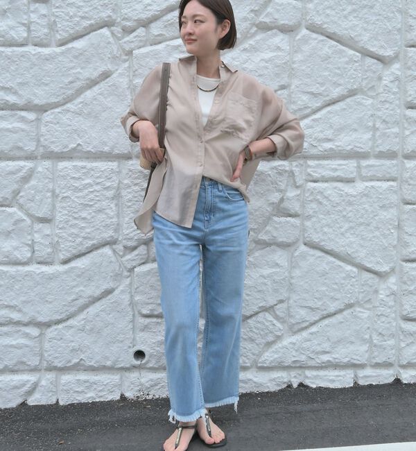 qualite「【healthy denim】Nachos フレアデニムパンツ」|デニム|