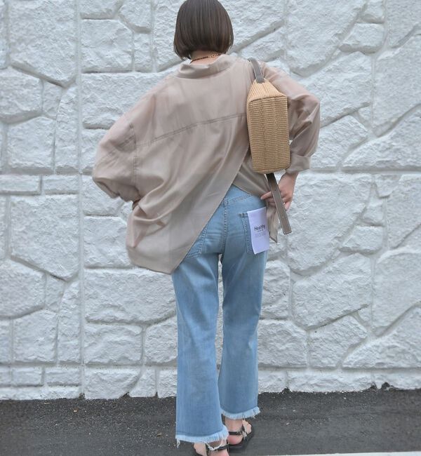 qualite「【healthy denim】Nachos フレアデニムパンツ」|デニム|