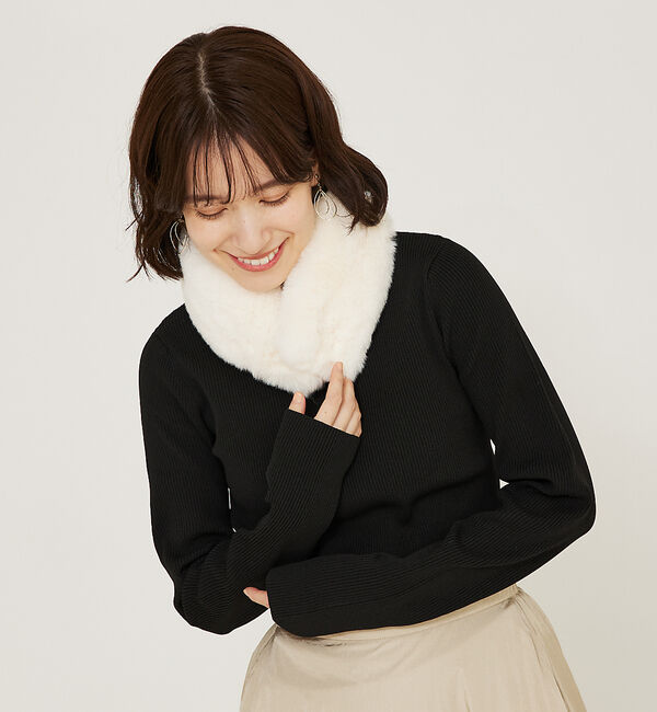 abahouse mavie「エコファーティペット」|マフラー|