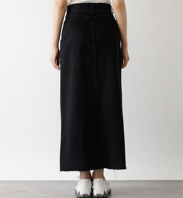 abahouse mavie「【前後スリット】Aラインデニムロングスカート/ハイウエスト/スタイルアップ/春服」|スカート|